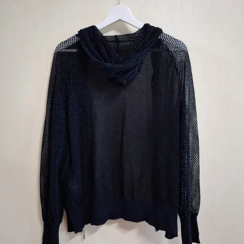 [BUNJANG] Georges Rech Mesh Knit Hooded Cardigan / 죠르쥬레쉬 메탈 망사니트 후드 가디건 55~66