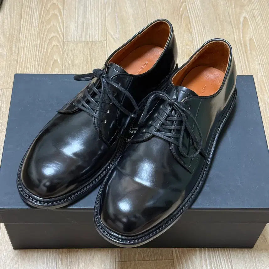 [BUNJANG] Romantic Move Officer Cordovan Derby Shoes Black / 로맨틱무브 오피서 코도반 더비 슈즈 구두 255 블랙