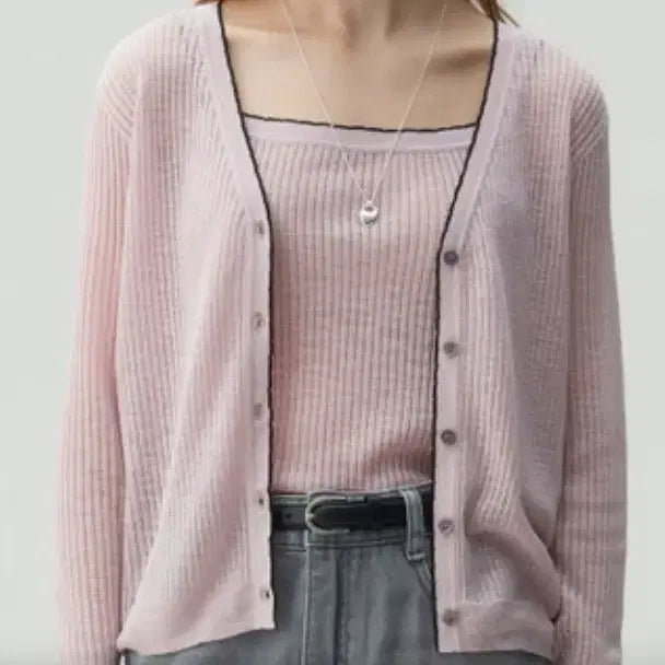 [BUNJANG] Mind Bridge Cardigan and Cami Set / 마인드 브릿지 가디건,나시 세트