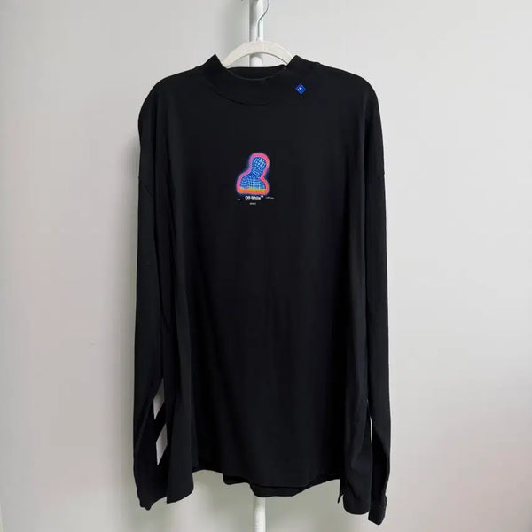 [BUNJANG] Off-White Black Long Sleeve T-Shirt / 오프화이트 블랙 긴팔