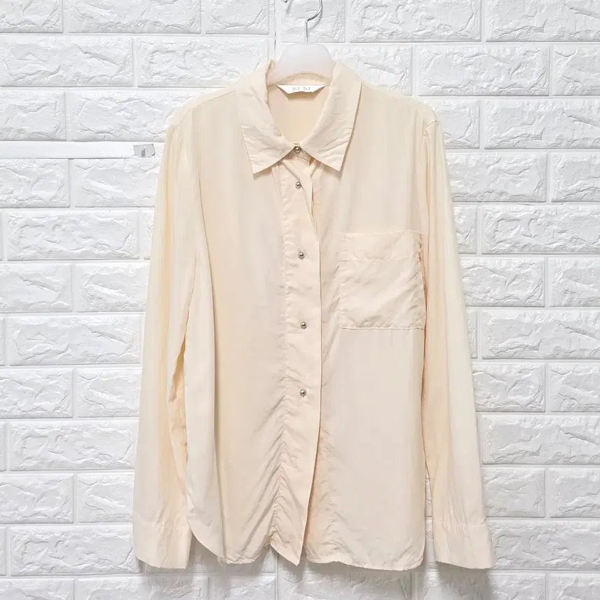 [BUNJANG] SJSJ Ivory Blouse / M 한섬 SJSJ 아이보리 블라우스 E378