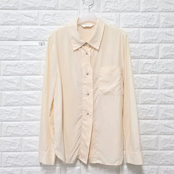 [BUNJANG] SJSJ Ivory Blouse / M 한섬 SJSJ 아이보리 블라우스 E378
