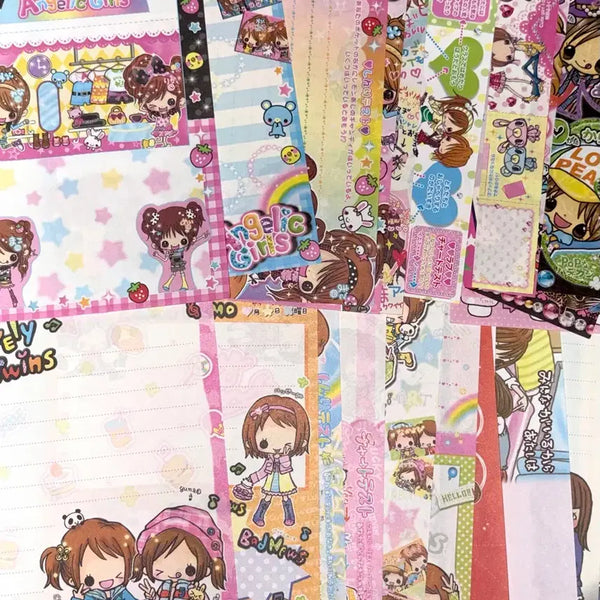 [BUNJANG] Vintage Girl Design Paper Set (97 pcs) / All 고전 소녀 지류 97장 판매