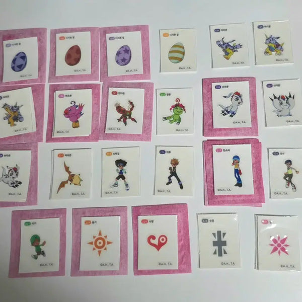 [BUNJANG] Digimon Ddakji Stickers Glow-in-the-Dark / 디지몬 띠부씰 야광씰