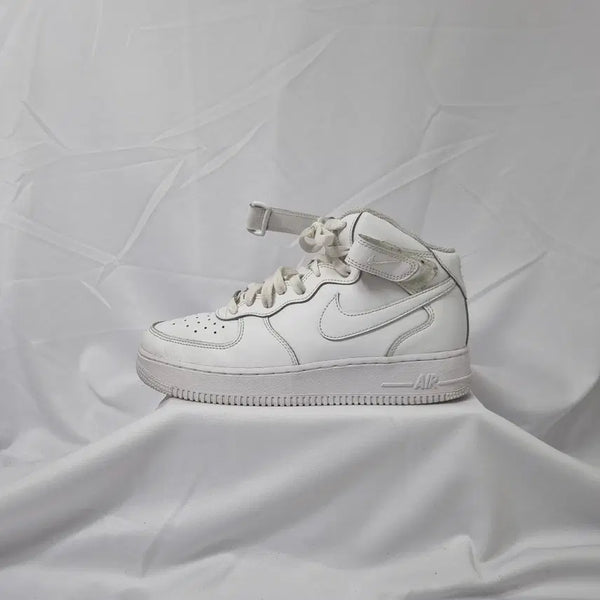 [BUNJANG] Nike Air Force 1 Mid White Vintage Sneakers / 빈티지하서 245 나이키 에어포스 1 미드 화이트 스니커즈
