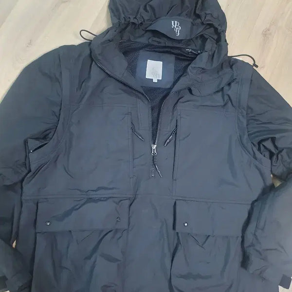 [BUNJANG] Patch Sunday 3-Way Anorak Black / 패치선데이 3way아노락