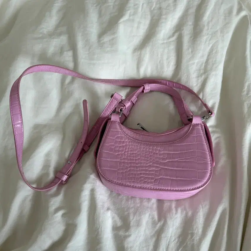 [BUNJANG] Zara Pink Mini Crossbody Bag / 자라 핑크 미니 크로스백