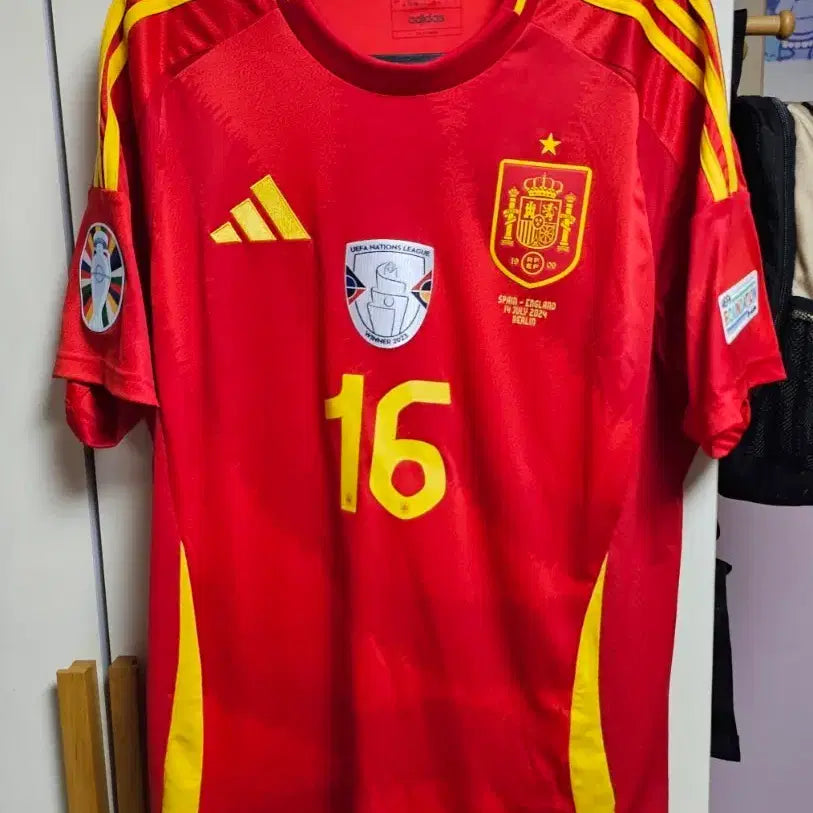 [BUNJANG] Spain National Football Team Euro 2024 Rodri Authentic Home Jersey XL / 유로2024 스페인 홈 어센틱 로드리