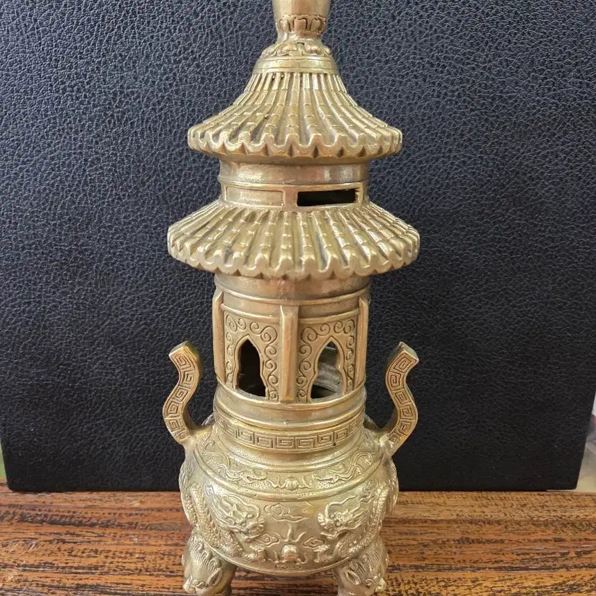 [BUNJANG] Bronze Incense Burner with Dragon Motif / 동 향로