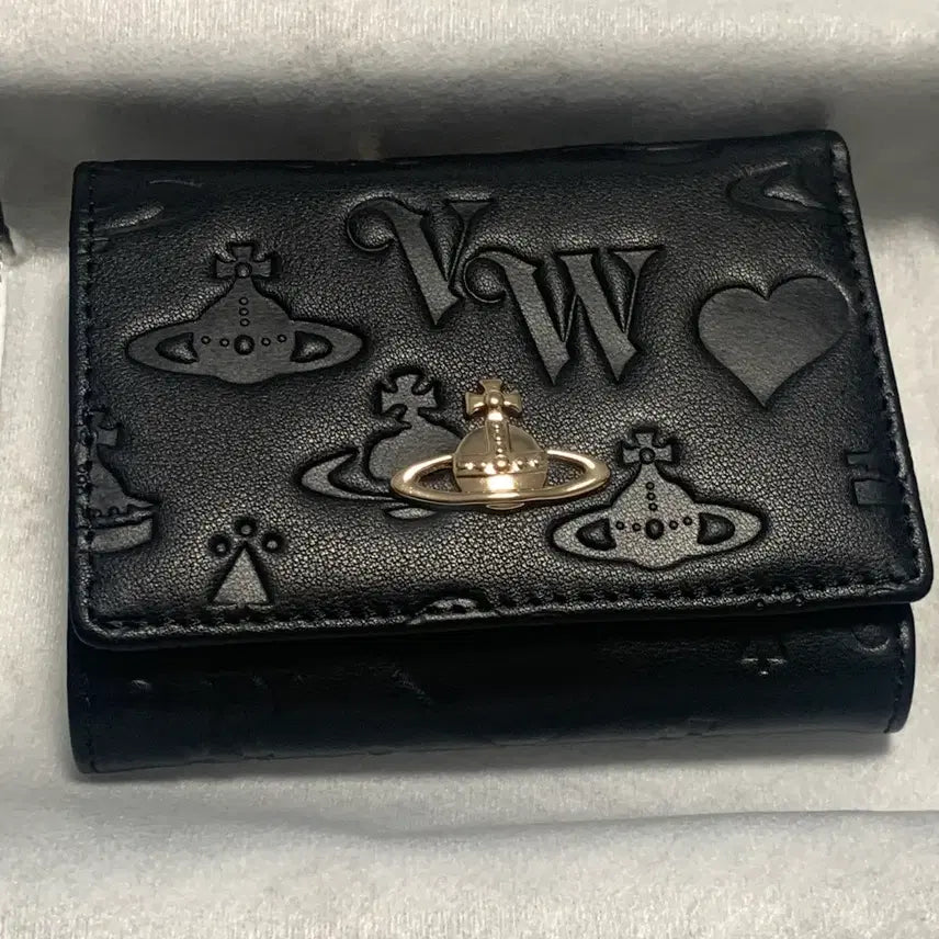 [BUNJANG] Vivienne Westwood 3-Fold Wallet Black / 비비안웨스트우드 지갑