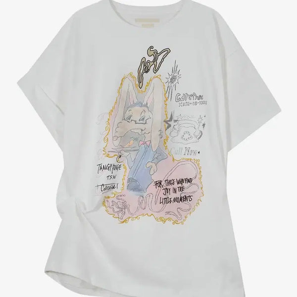 [BUNJANG] Type Service Rabbit Ruched Top White / (새상품) 타입서비스 Rabbit Ruched Top [White]
