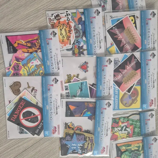 [BUNJANG] JoJo's Bizarre Adventure JoJo L Prize Stickers Bundle Set (13 pcs) / 죠죠의 기묘한 모험 죠죠 L상 스티커 13개 일괄