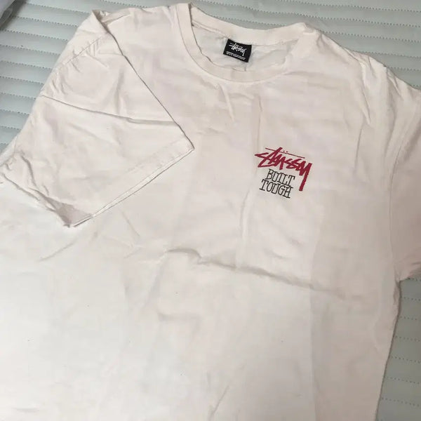 [BUNJANG] Stussy Built Tough T-Shirt White / 스투시 빌트 터프 티셔츠 화이트 반팔