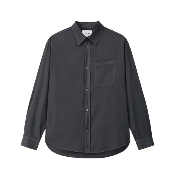 [BUNJANG] Artifacts Padre Garment-Dyed Shirt Charcoal L / (L) 아트이프액츠 가먼트 다잉 셔츠 차콜