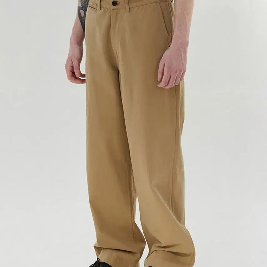 [BUNJANG] JUAINGOMME Officer Chino Pants Beige / (L) 주앙옴므 오피서 치노팬츠 베이지