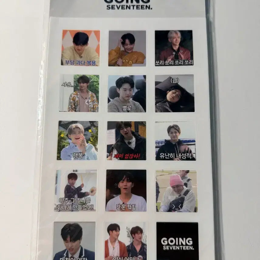 [BUNJANG] SEVENTEEN Going SEVENTEEN Sticker Set / 세븐틴 고잉세븐틴 스티커 세트