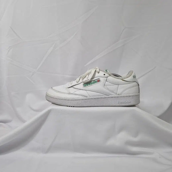 [BUNJANG] Reebok Club C 85 Vintage Sneakers / 빈티지하서 255 리복 클럽 C 85 화이트 그린 스니커즈