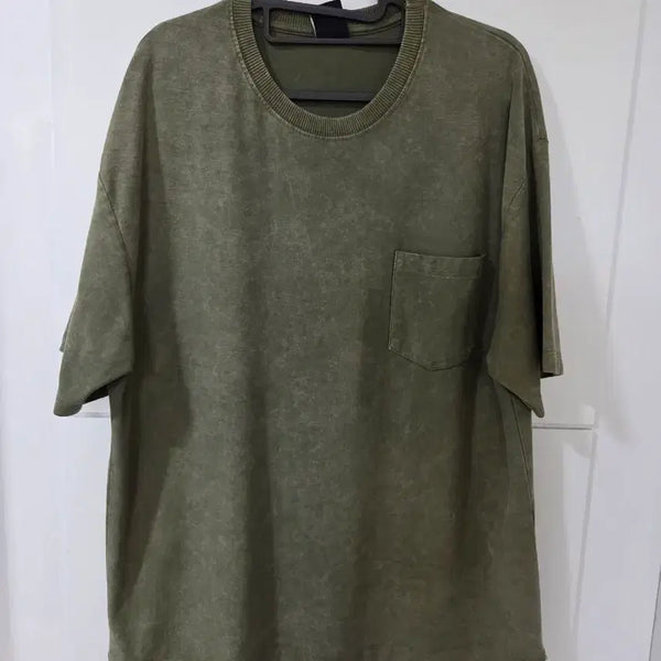 [BUNJANG] Zara Man Washed Pocket T-Shirt XL / ZARA MAN 워싱 포켓 반팔 티셔츠 XL 남성셔츠