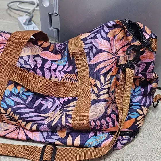 [BUNJANG] Leaf Pattern Shoulder Bag / 나뭇잎 패턴 숄더백