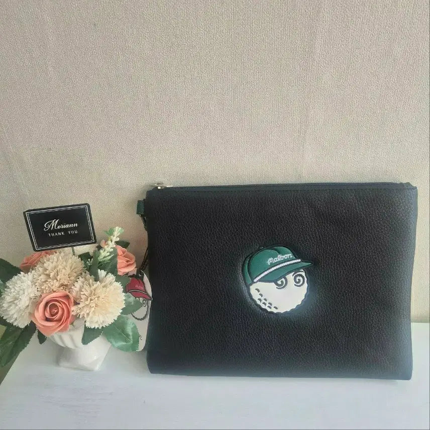[BUNJANG] Malbon Golf Clutch Bag Black / 말본 골프 클러치백 블랙