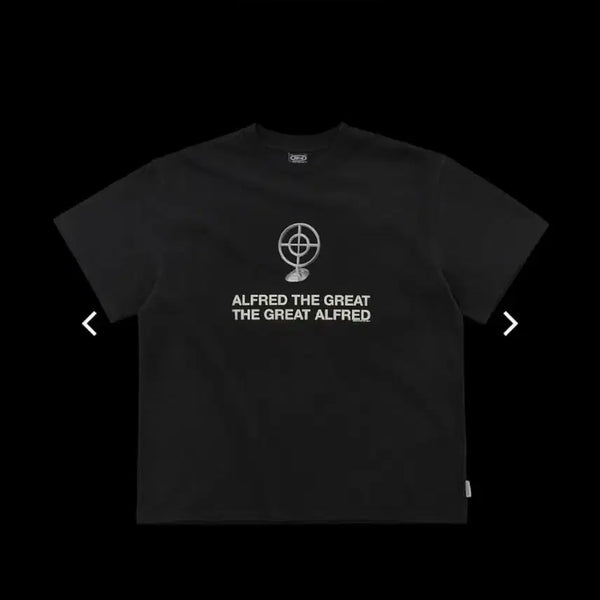 [BUNJANG] Alfred Target Short Sleeve T-Shirt Black M / 알프레드 타겟 반팔티 m