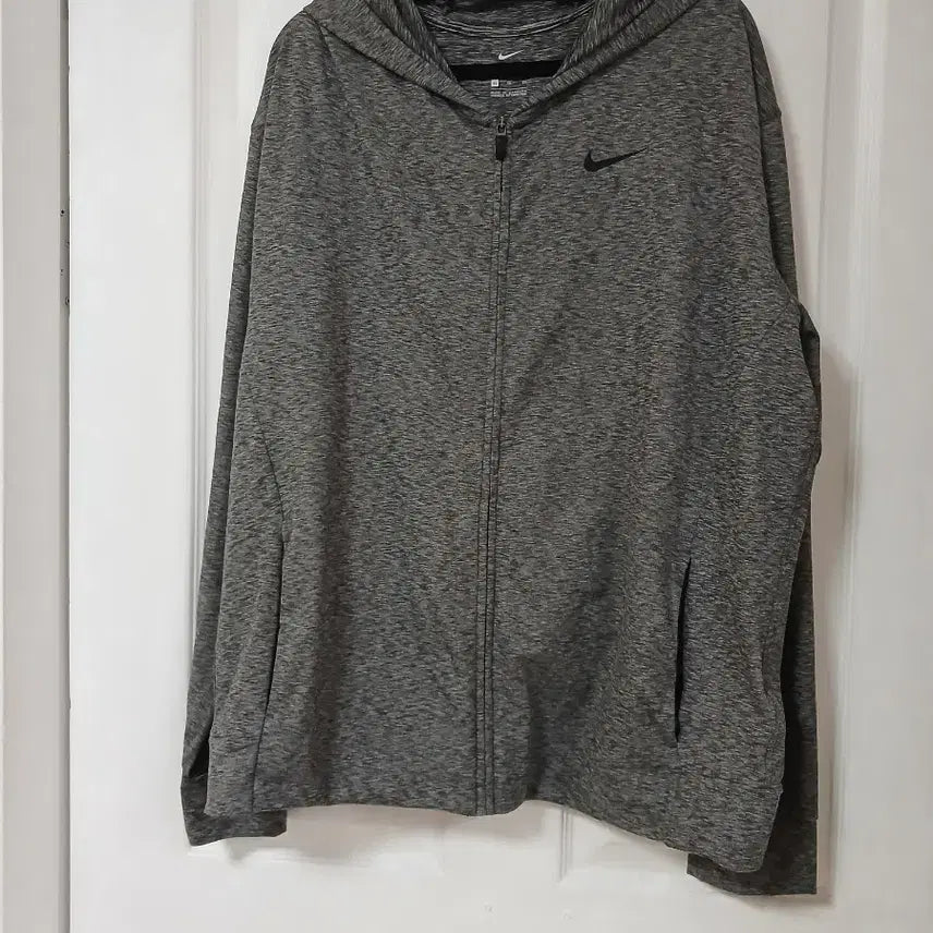 [BUNJANG] Nike Dri-FIT Training Full-Zip Hoodie Grey XL / 나이키 드라이핏 트레이닝 후드집업 그레이 XL