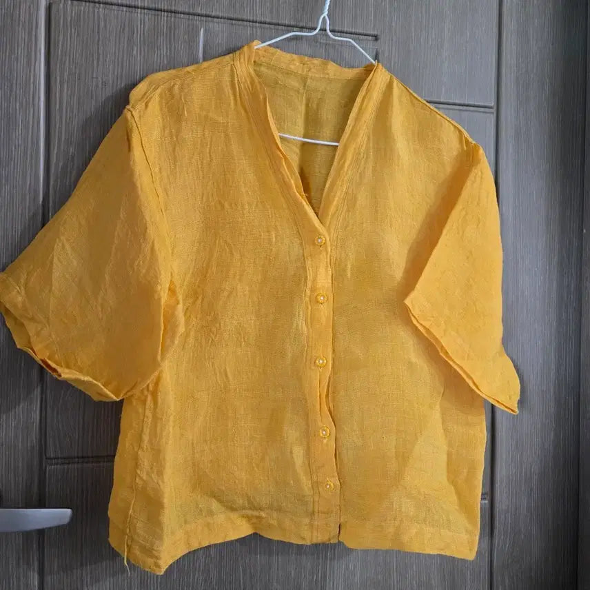[BUNJANG] Yellow Ramie Jeogseam / 모시 노란색 적삼
