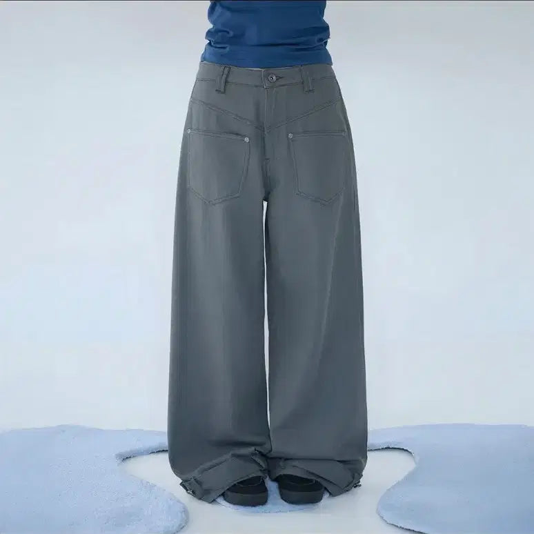 [BUNJANG] Mireco Belted Pocket Cotton Pants / 미레코 BELTED POCKET COTTON PT