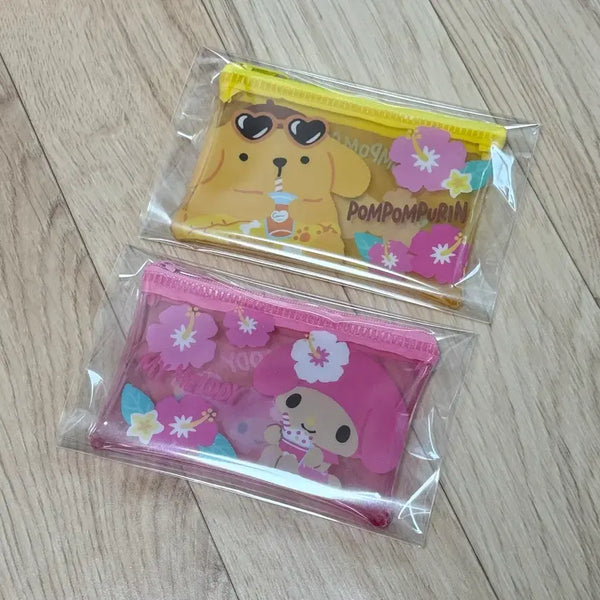 [BUNJANG] Sanrio Tanning Series My Melody & Pompompurin Mini Pouch / 산리오 태닝 시리즈 마이멜로디 폼폼푸린 미니 파우치 pcv