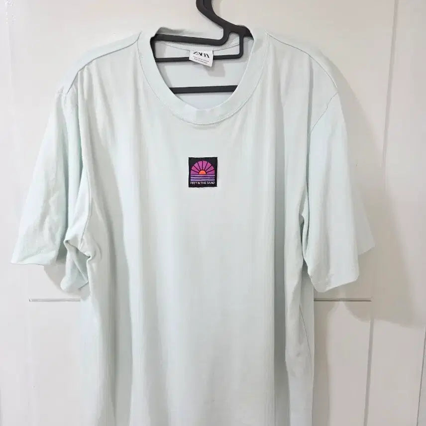 [BUNJANG] ZARA MAN Graphic T-Shirt Mint XL / ZARA MAN 반팔티 XL 민트색 남성셔츠