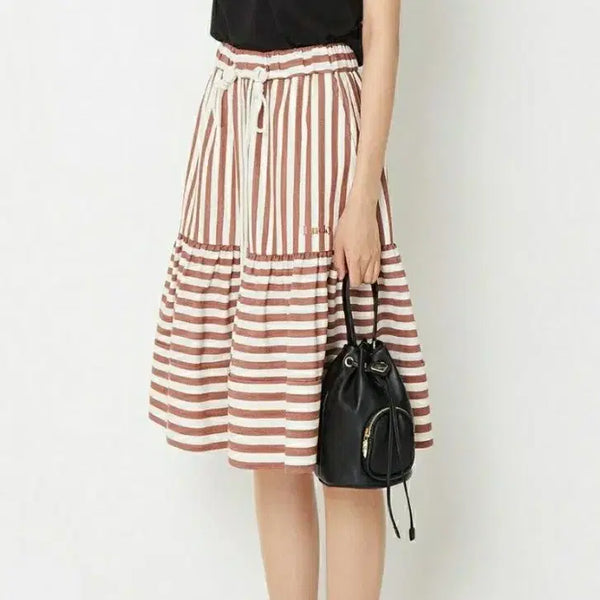 [BUNJANG] Lucky Chouette Striped Midi Skirt / 럭키슈에뜨 스커트36(328000->60000)
