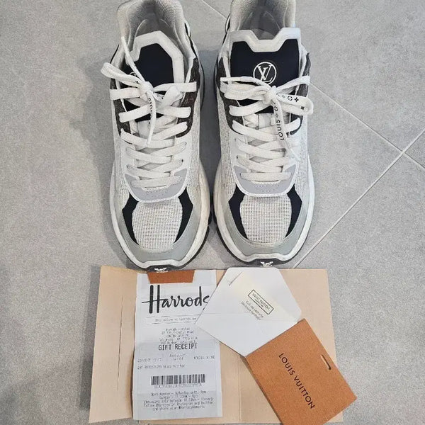 [BUNJANG] Louis Vuitton Sneaker White/Gray Size 230 / 루이비통 스니커즈 화이트/그레이  230