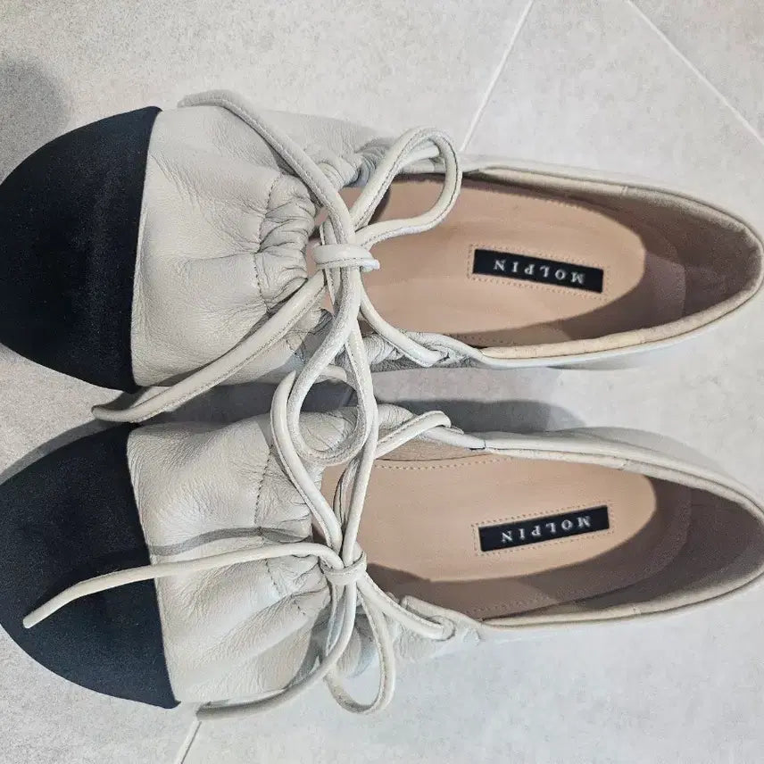 [BUNJANG] Morpine Women's Colorblock Flat Shoes / 몰핀 여성 배색 플랫슈즈  230