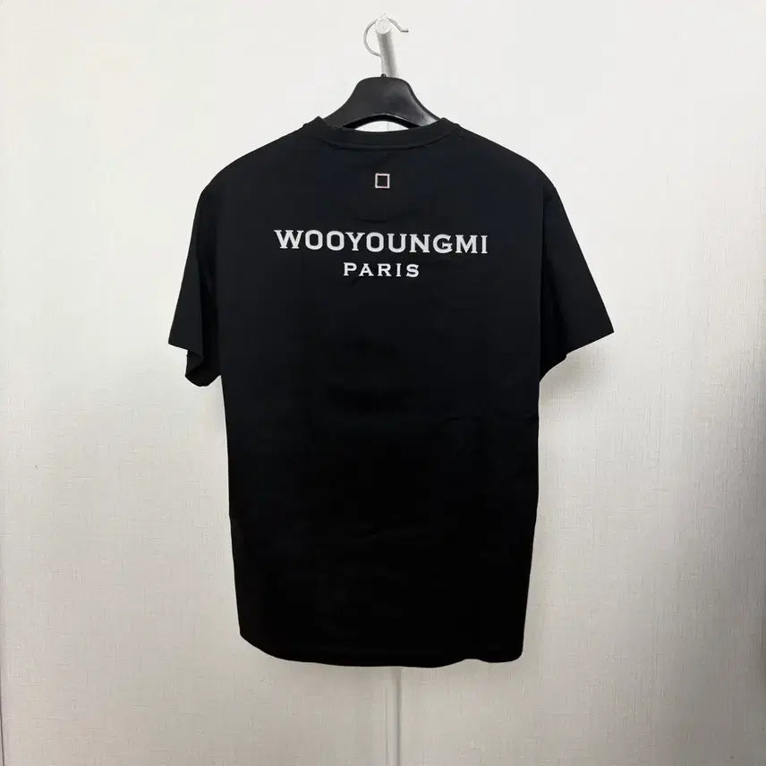 [BUNJANG] Wooyoungmi Back Logo Short Sleeve T-Shirt Black / [정품/48] 우영미 백로고 반팔 블랙