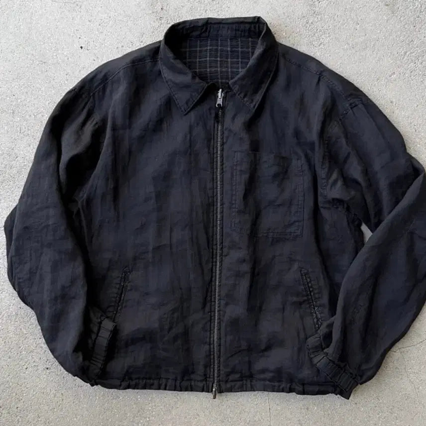 [BUNJANG] Politeu 26SS Rami Check Blouson / [3]폴리테루 26ss 라미체크 블루종 002