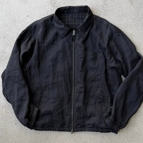 [BUNJANG] Politeu 26SS Rami Check Blouson / [3]폴리테루 26ss 라미체크 블루종 002