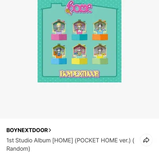 [BUNJANG] BOYNEXTDOOR 1st Studio Album [HOME] Pocket Home Version (Sung Ho) / 보이넥스트도어 앨범 양도 포켓 홈 버전 (성호)