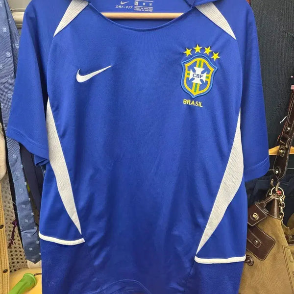 [BUNJANG] Nike 02-04 Brazil Away Jersey - Men's Medium / 나이키 02-04 브라질 어웨이 유니폼 반팔 M