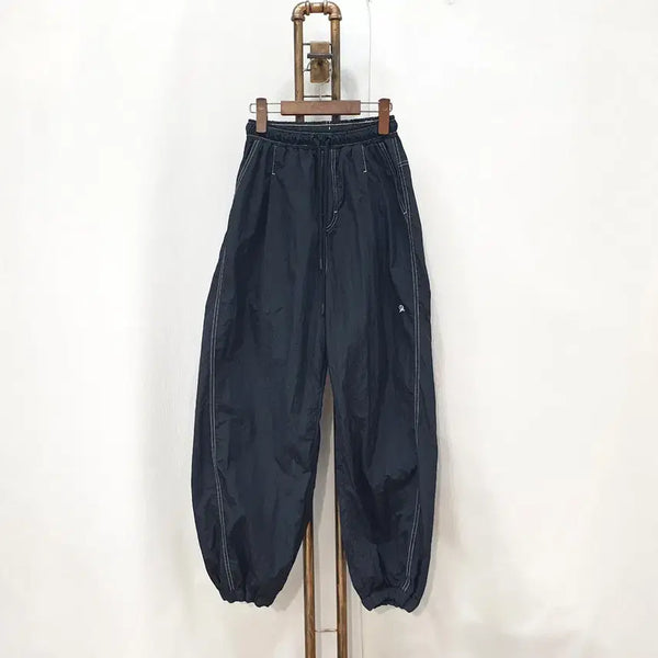 [BUNJANG] Diagonal Nylon Jogger Pants - Black, Size S / (JJ30885)다이애그널 나일론 조거팬츠 S
