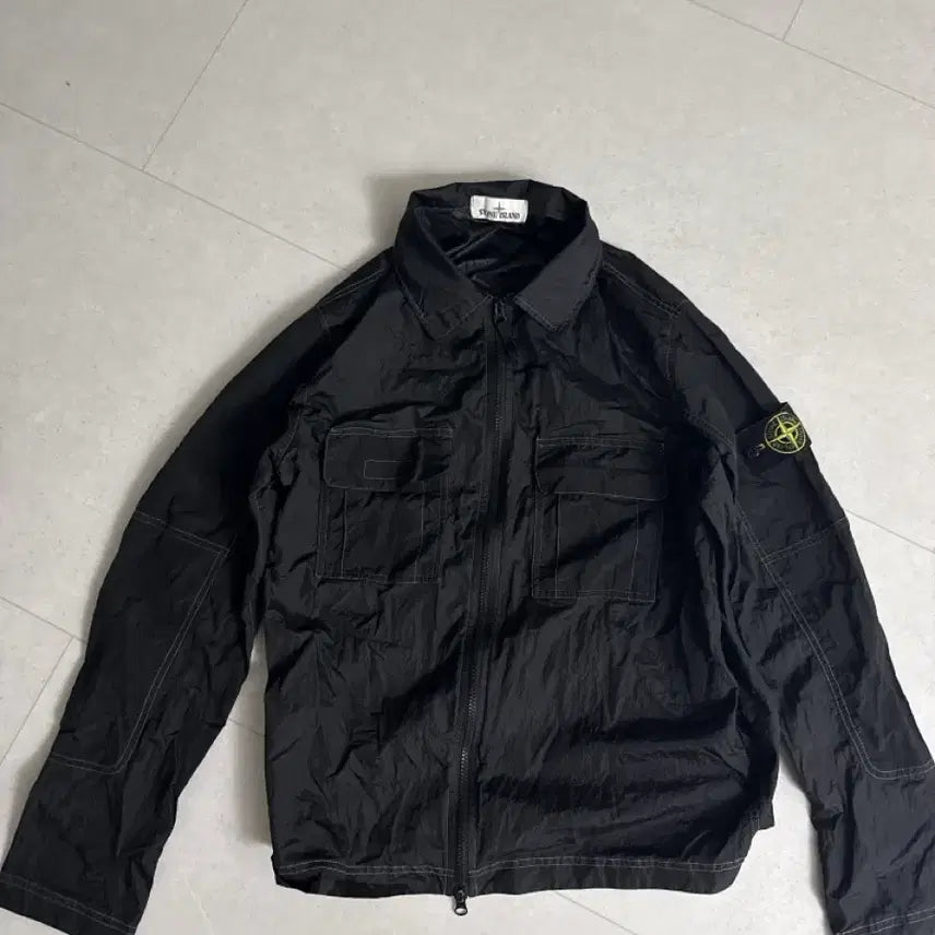 [BUNJANG] Stone Island Nylon Metal Overshirt SS19 / 스톤아일랜드 나일런메탈 오버셔츠 19ss