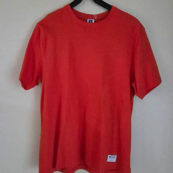 [BUNJANG] Russell Athletic Orange Short Sleeve T-Shirt (Size L) / 러셀 애슬레틱 반팔티