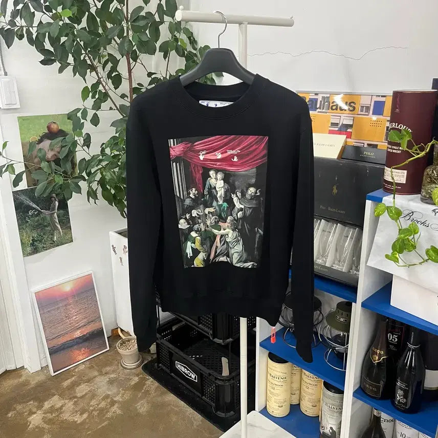 [BUNJANG] Off-White Printed Sweatshirt M / 오프화이트 프린팅 맨투맨 M