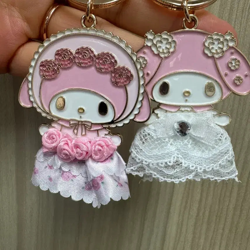 [BUNJANG] Sanrio My Melody Birthday Series Keyring (Pink/White) / 산리오 마이멜로디 생일시리즈 키링 핑크/화이트 새상품