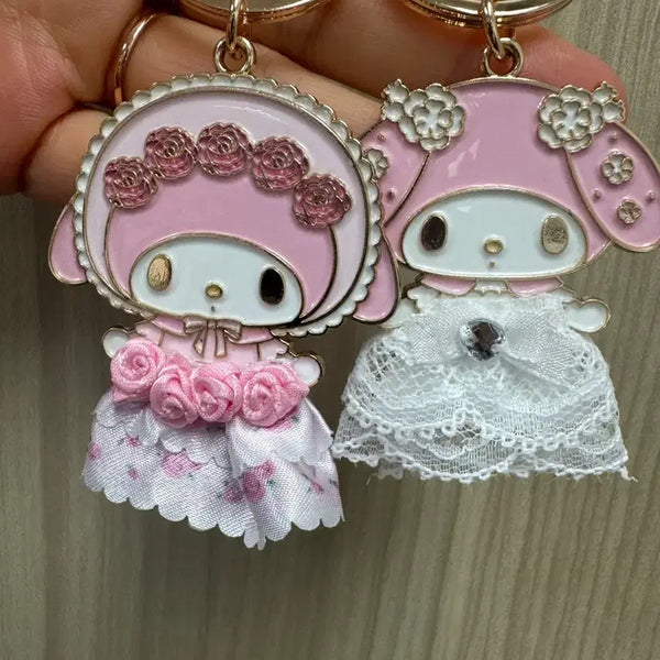 [BUNJANG] Sanrio My Melody Birthday Series Keyring (Pink/White) / 산리오 마이멜로디 생일시리즈 키링 핑크/화이트 새상품