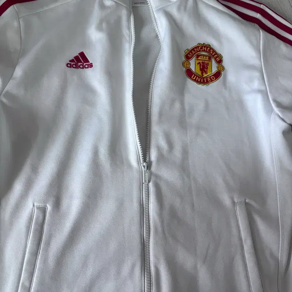 [BUNJANG] Adidas Manchester United Training Zip-Up White Size 100 / 아디다스 희귀매물 맨유 맨체스터 유나이티드 트레이닝 집업 흰색 화이트