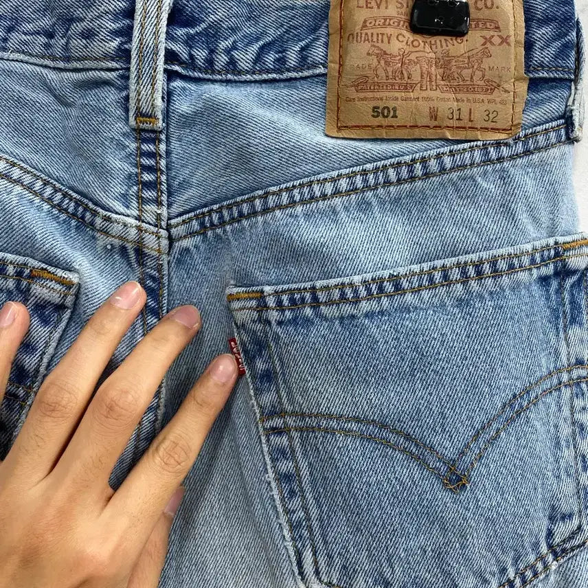 [BUNJANG] 90s Vintage Levi's 501 Denim Pants / [28~29추천/처분] 90s 빈티지 USA 리바이스 501 데님 팬츠