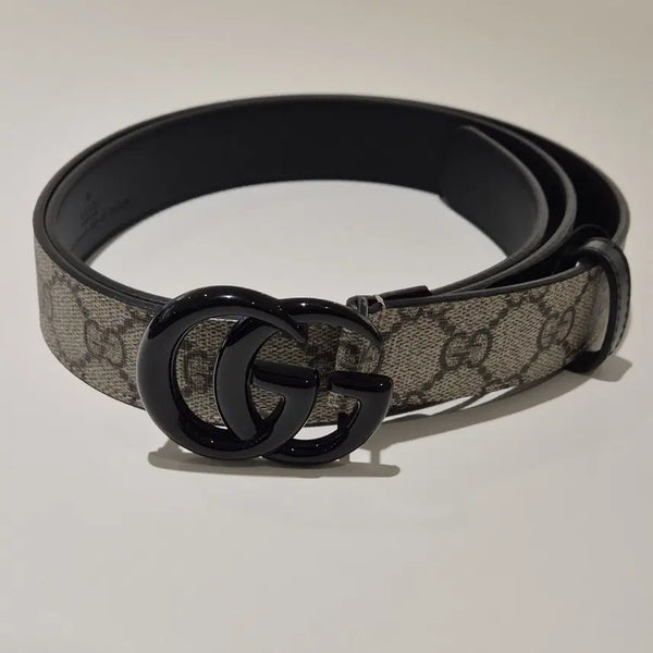 [BUNJANG] Gucci GG Marmont Buckle Supreme Belt / 구찌 GG 마몽 버클 수프림 벨트