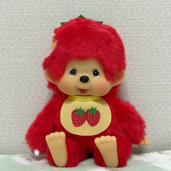 [BUNJANG] Monchhichi Strawberry Fruit Series Plush Toy / (새상품/특가)과일 시리즈 딸기 몬치치