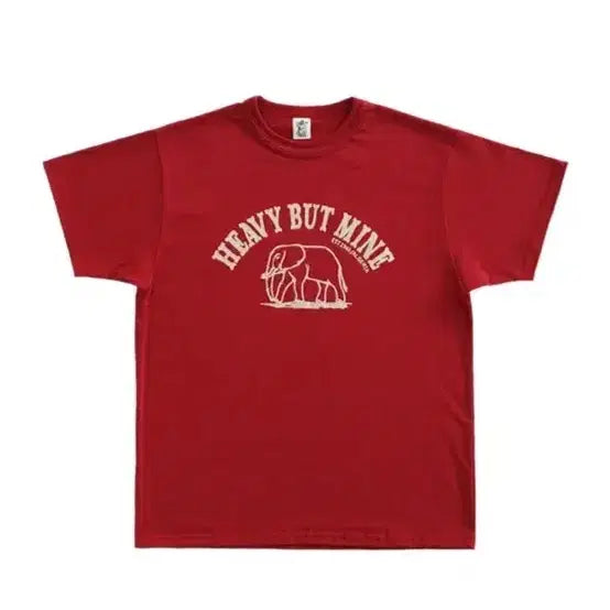 [BUNJANG] XS Collect Pisces Heavy But Mine T-Shirt (Red) / [XS]컬렉트피시스 반팔 HEAVY BUT MINE T-SHIRTS (RED)