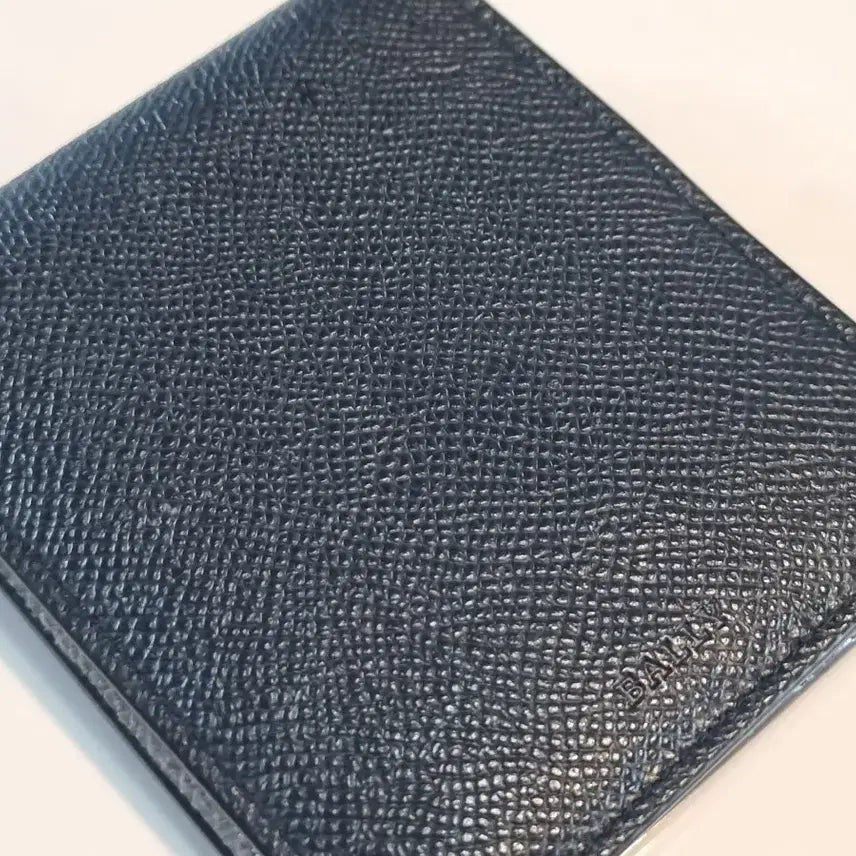 [BUNJANG] Bally Black Leather Bifold Wallet / 미사용 발리 블랙 가죽 반지갑